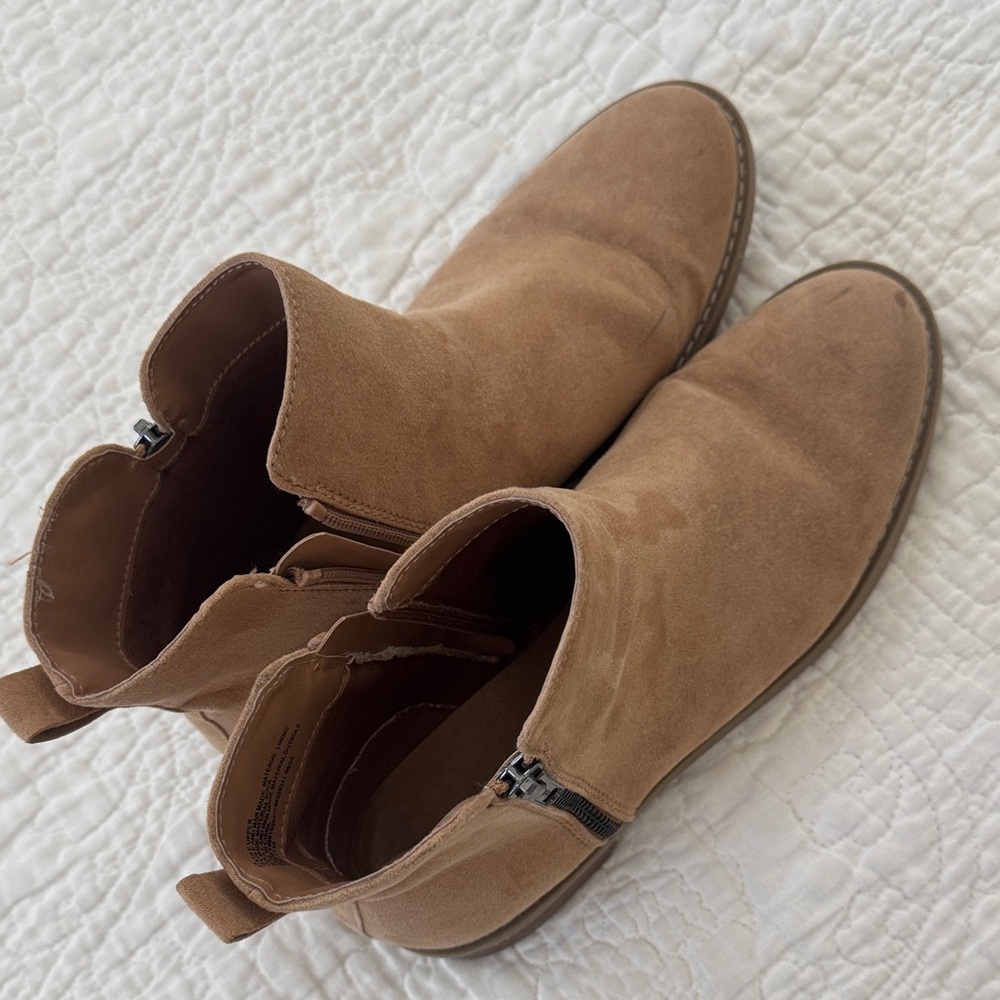 Tan Suede Ankle Boots